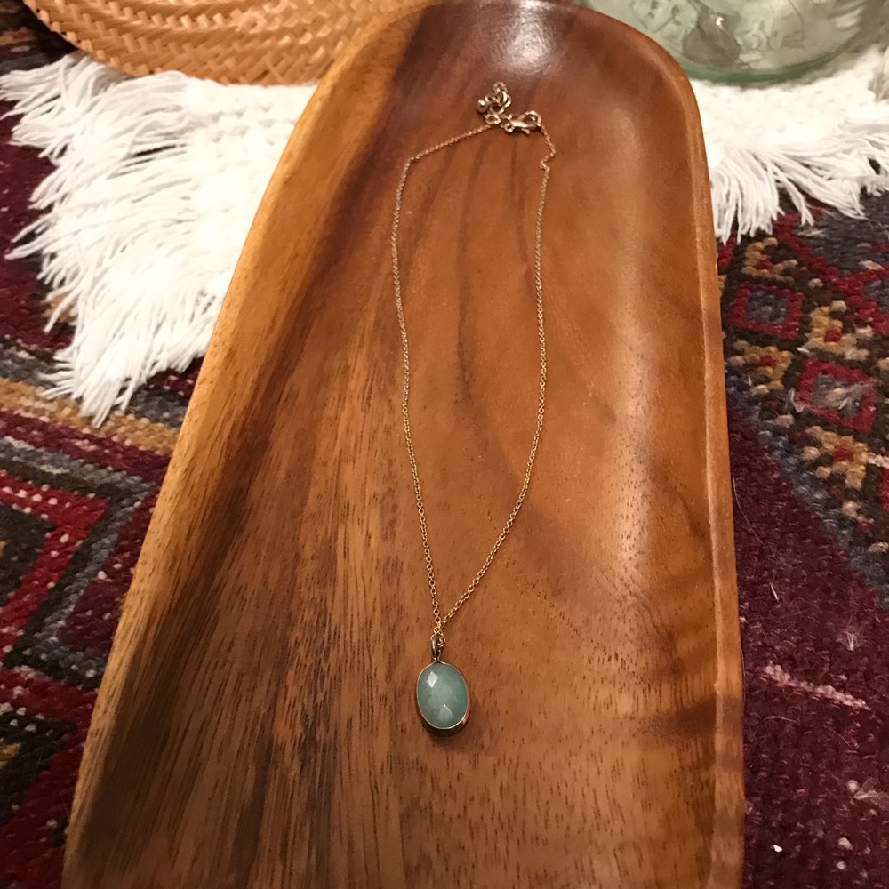 Faux gem necklace